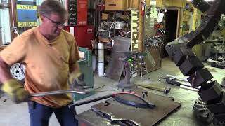 How to Bend Thick Metal Using a Propane Forge  Kevin Caron [upl. by Elcin]