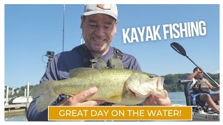 Kayak fishing adventure on a beautiful day in New York fishing kayakfishing bass [upl. by Drauode]