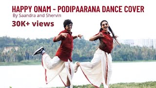 Onam Special Dance Cover  Podipaarana Queen  Saandra Salim amp Shervin Salim [upl. by Euginimod]