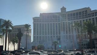 Bellagio fountain show view from across the street on 92224 [upl. by Helyn]