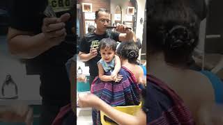 Babys 1st hair cut at salon 💇‍♀️ vlog bengalivlog youtube minivlog video baby [upl. by Straub110]