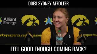 Sydney Affolter Talks About Struggles Coming Back hawkeyes [upl. by Ahsinnod797]