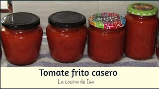 CONSERVA de TOMATE FRITO CASERO SUPER FÁCIL  La cocina de Isa [upl. by Haslett]