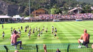 Ritiro della Juventus a Chatillon 20122013 inizio dellallenamento e cori per Contemp4 [upl. by Ayocat]