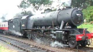 War Department No 90775 slips as she departs Weybourne [upl. by Sivad]