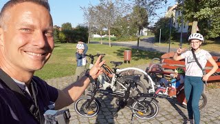 EBike  Weehoo Anhänger Ausflug mit meinen 3 Kindern [upl. by Inahet]