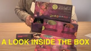 Zumba Fitness Exhilarate Body Shaping System  A Look Inside The Box [upl. by Auqenat252]