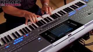 Kraft Music  Yamaha Tyros5 Demo with Peter Baartmans [upl. by Nahsad]