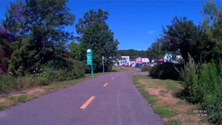 Riding the Corridor du Littoral to Le Parc de la ChuteMontmorency [upl. by Lora]