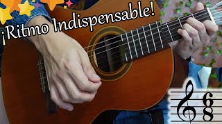 ¡Como tocar el compás 68 paso a paso🧐  ¡Indispensable para guitarra 💪  Huapango joropo y más ✨ [upl. by Nhepets]