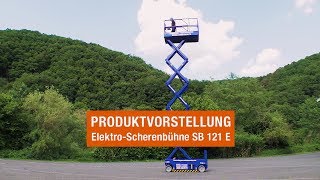 Hebebühne 12 m Arbeitshöhe neu  Elektroantrieb VollgummiBereifung [upl. by Hesper]