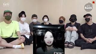 Bts reaction Lisa tiktok🔥 [upl. by Ragde]