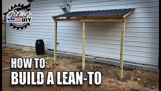 How To Build A Lean To On An Existing Building [upl. by Eiluj]