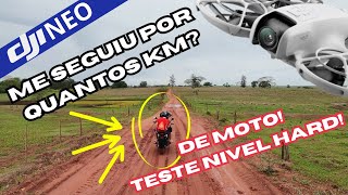 DJI NEO me SEGINDO de MOTO por VARIOS KM Drone muito top drone dji djineo [upl. by Zimmer]