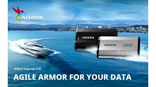 ADATA Announces Rugged SD810 External SSD [upl. by Oinotla]