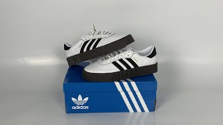 adidas Sambarose White Black Gum W AQ1134 [upl. by Natsud]