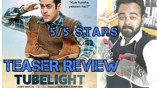 Tubelight Official Teaser  REACTION  REVIEW  Salman khan [upl. by Llenyr]