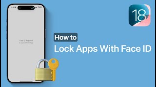 How To Lock Apps With Face ID On iPhone iOS 18 [upl. by Morna]