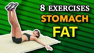 8 Best Exercises To Shrink Stomach Fat Fast [upl. by Lindblad]