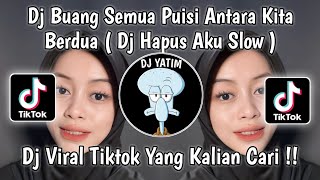 DJ BUANG SEMUA PUISI ANTARA KITA BERDUA SLOW  DJ YAKINKAN AKU TUHAN SLOW MENGKANE VIRAL TIKTOK [upl. by Mcclure]