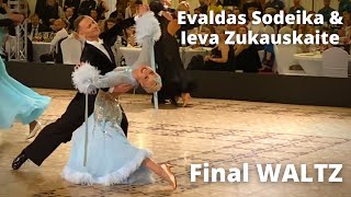 Evaldas Sodeika amp Ieva Zukauskaite  Slow Waltz  Final European Championship 2022 [upl. by Niu]