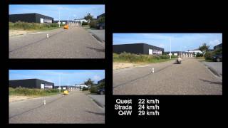 Slalom test Quest Strada amp Quatrevelo  fourwheeler [upl. by Ellehciram]