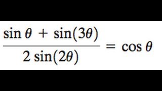 Prove sinx  sin3x  2sin2x  cosx [upl. by Kaela]