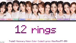 TripleS Visionary Vision 12 Rings Color Coded Lyrics HanRomPTBR [upl. by Aihseya220]