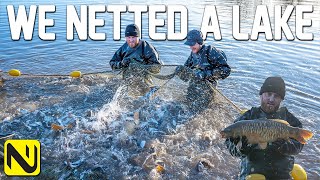 We Netted A Carp Fishery  An INSANE Amount Of Fish [upl. by Aldus221]