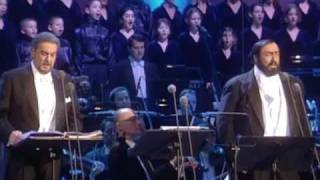 Luciano Pavarotti and Placido Domingo  O Holy Night  Cantique De Noel ChristmasVienna 1999 [upl. by Mal]