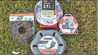 Trimmer line 27mm0106in Stihl vs Echo vs Husq vs Oregon CF3 pro Black Dia Core Cut Terramax [upl. by Ridan496]