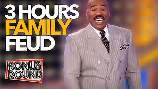 Steve Harvey Family Feud  3 Hours Of the Best Moments [upl. by Dehlia801]