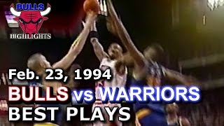 February 23 1994 Bulls vs Warriors highlights [upl. by Imena]