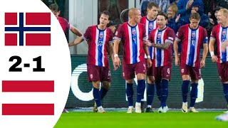 Norwegen VS Österreich 21 Highlights  UEFA Nations League 20242025 [upl. by Kciredes]