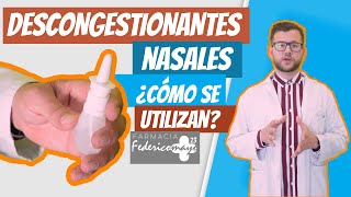 Descongestionantes nasales ¿Cómo funcionan [upl. by Marella657]