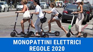 Monopattini Elettrici Legali Aggiornato al 2020 [upl. by Moishe593]