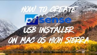 pfSense  How to create a bootable pfSense disk with Terminal [upl. by Sialac843]