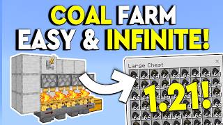 BEST INFINITE COAL FARM 121 Minecraft Bedrock  MCPEXboxPS4Nintendo SwitchWindows 10 [upl. by Camm]