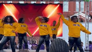 Spelman College SGRhos Homecoming Yard Show Clip 2023 [upl. by Wolford]