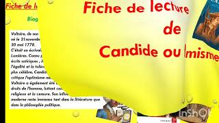 Fiche de lecture Candide ou loptimisme [upl. by Halac]