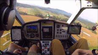 Landing at Private Airstrip  Brasstown NC [upl. by Damarra]