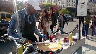 How to Make a Crêpe on the streets of Paris [upl. by Mateusz]