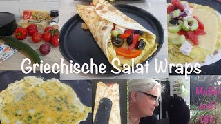 griechische Salat Wraps mit eingebackenem Omelett [upl. by Avihs]