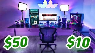 CHEAP amp EASY Ways to IMPROVE DESK SETUP [upl. by Jeramie]