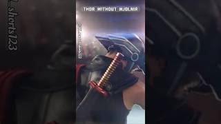 Thor without mjolnir is best shown marvel youtube virelshorts coolest thor avengers [upl. by Lairea]