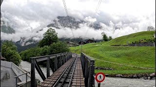 Heavenly Cab Ride Switzerland  Grindelwald to Kleine Scheidegg Train Journey  Driver View 4K HDR [upl. by Bubalo]