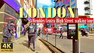 4K  Wembley Central Station and High Street walking tour  London England United Kingdom [upl. by Balcke482]