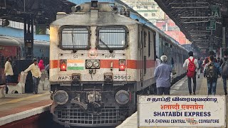 Chennai to Coimbatore by Shatabdi Express  AC Chair Car Onboard Catering amp Vande Bharat Crossings [upl. by Celestia]