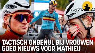 Tactisch onbenul bij de vrouwen leidt goed nieuws voor Mathieu van der Poel a [upl. by Eiramnwad]