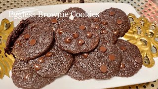 Eggless Brookie  Eggless Brownie Cookie Recipe [upl. by Ruffi]